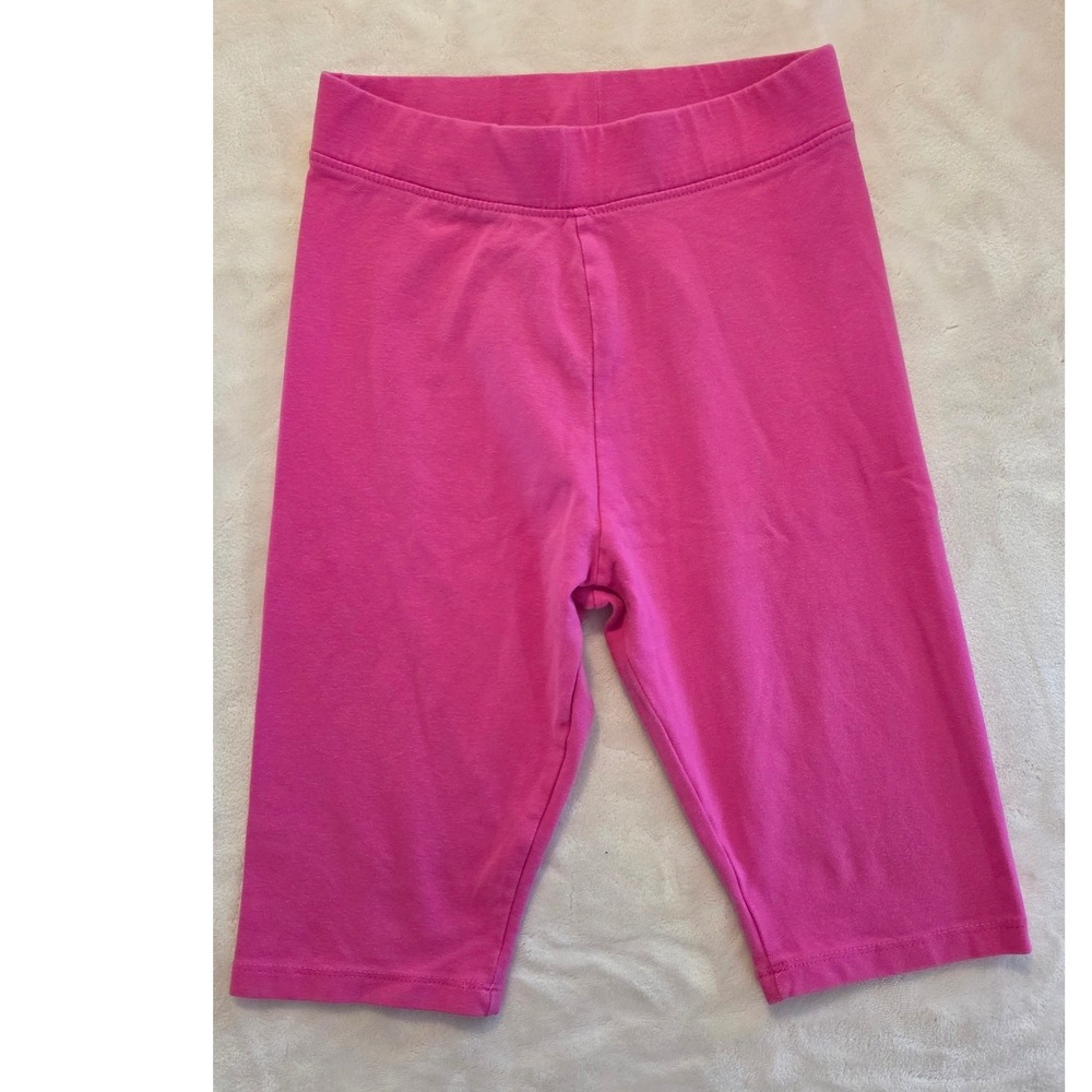 Zara Girls 11–12 Hot‎ Pink Cotton Biker Shorts Stretch Waist Spring